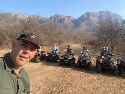 Andy With Quad Biking Group At African Dream Tour